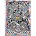 Buy Madhubani Dancing Peacock Ethnic Handmade Mithila Painting