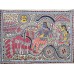 Buy Madhubani Mahabharta Krishna Arjun Samvad Ethnic Handmade Mithila Painting