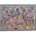 Buy Madhubani Krishna Leela Ethnic Handmade Mithila Painting